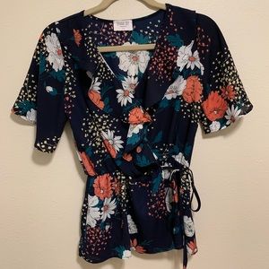 Super flattering Faux Wrap Top